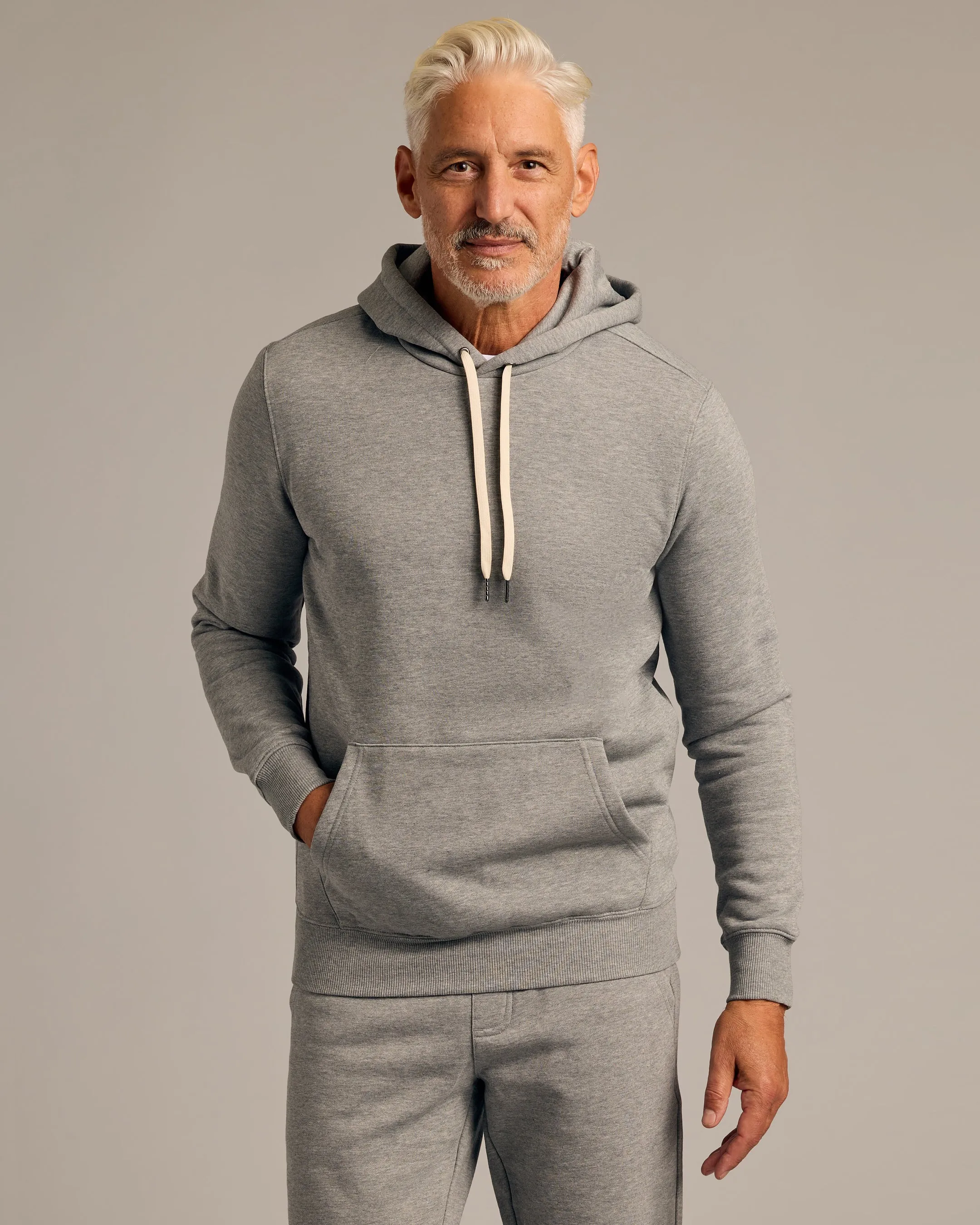 Dark Heather Gray Pullover Fleece Hoodie & Jogger 2-Pack