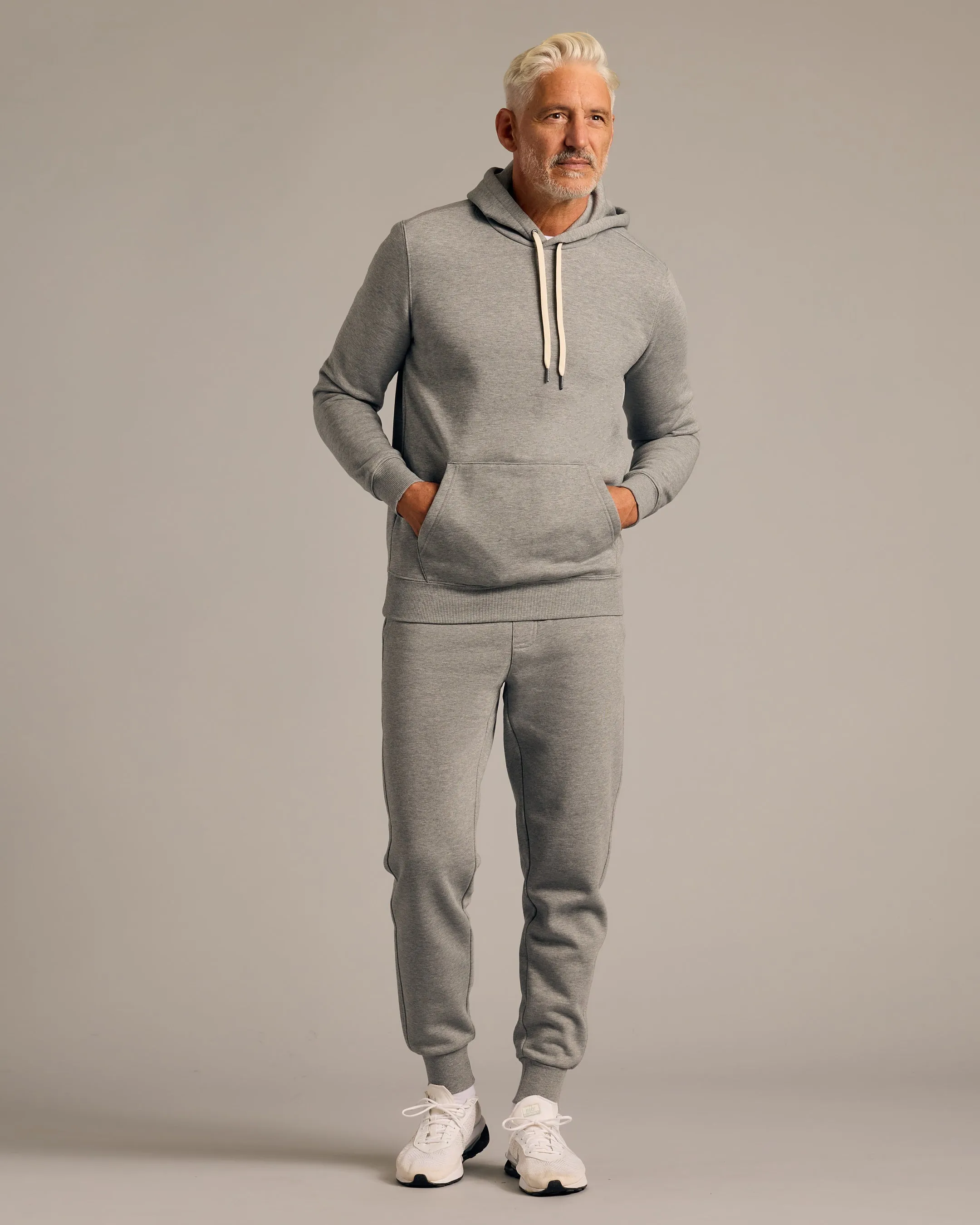 Dark Heather Gray Pullover Fleece Hoodie & Jogger 2-Pack