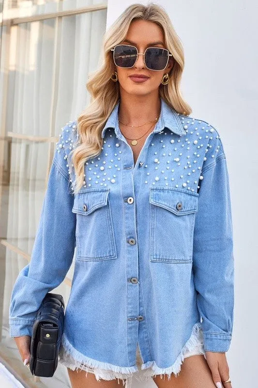 Dazzle Denim Shacket