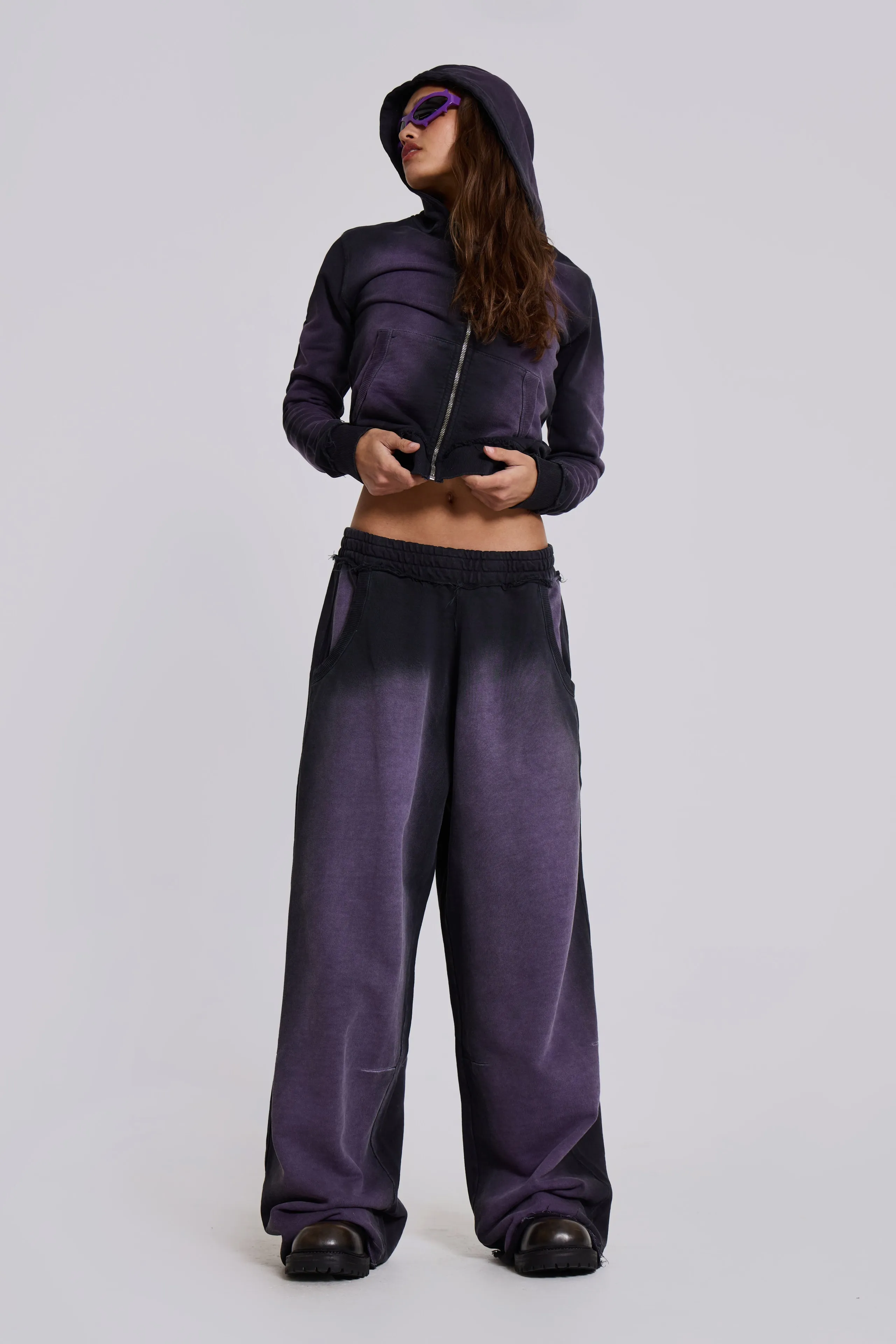 Deep Purple Fade Baggy Monster Joggers