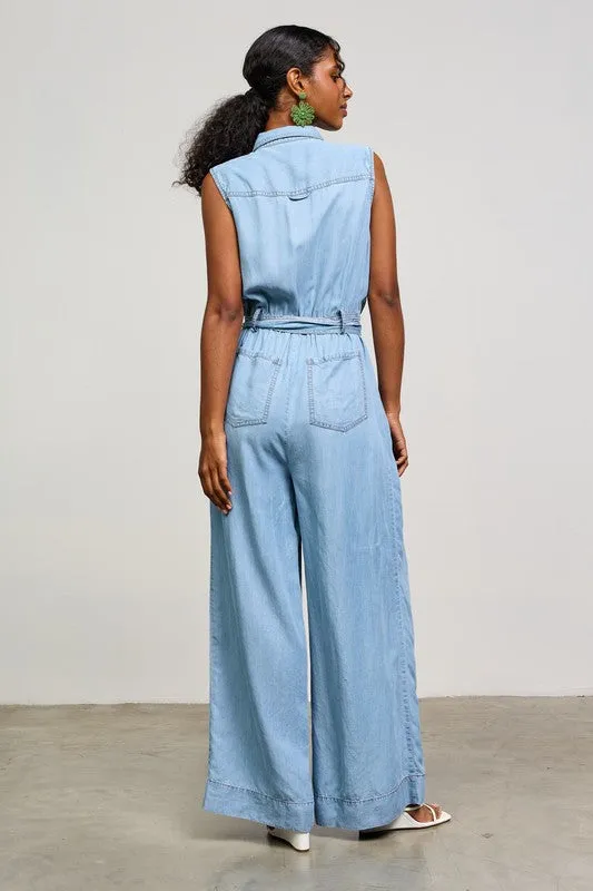 DELLA CHAMBRAY JUMPSUIT