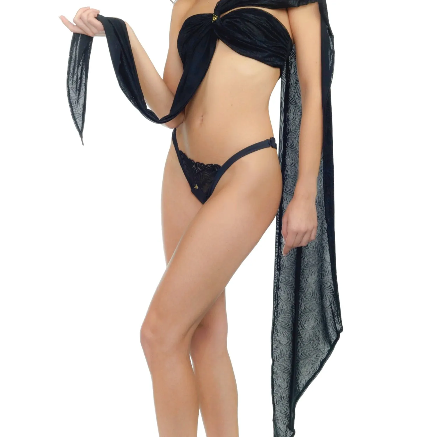 Demery Jayne Wren Wrap & Tenzin Thong Romance Set