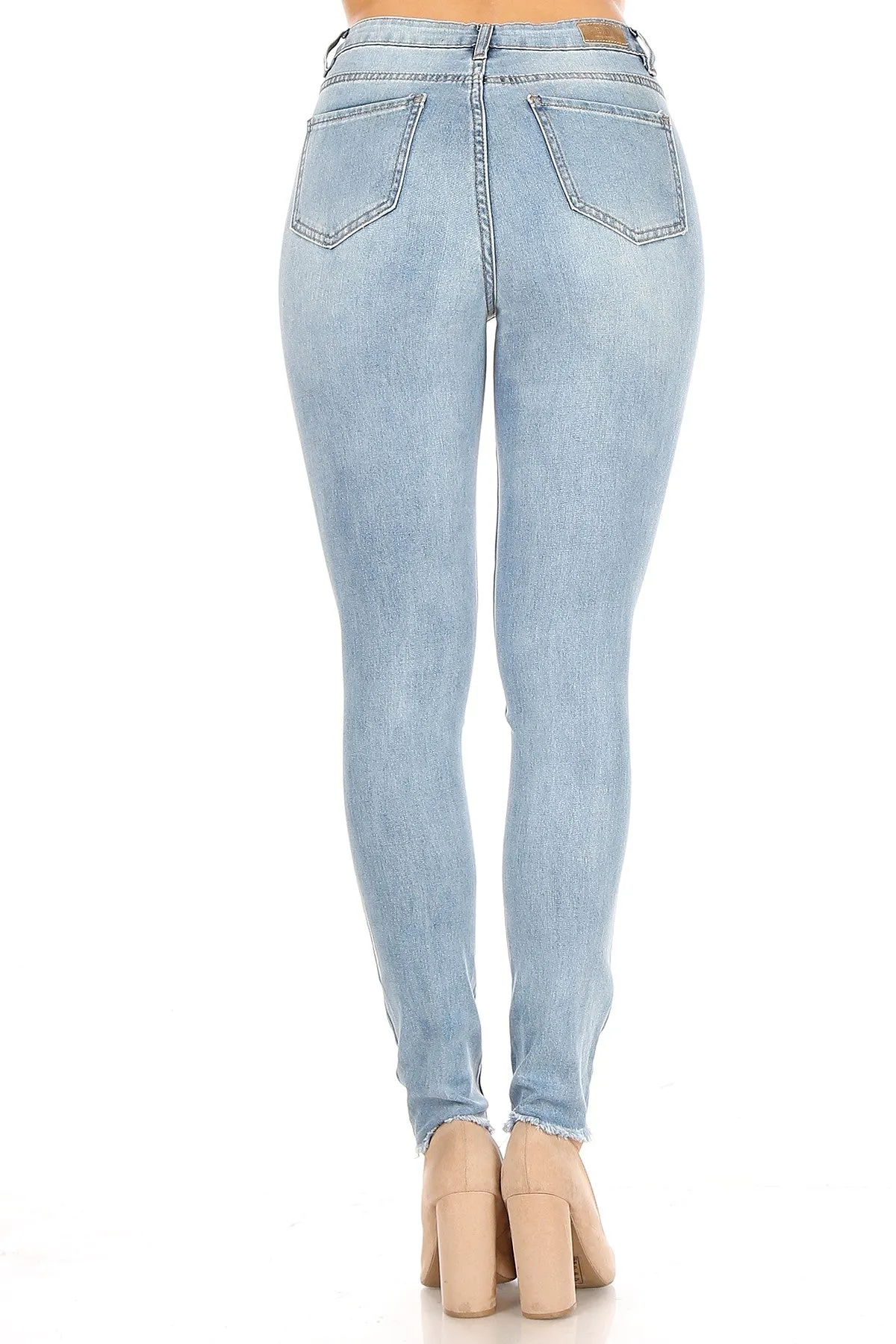 Denim Skinny Ripped Jeans