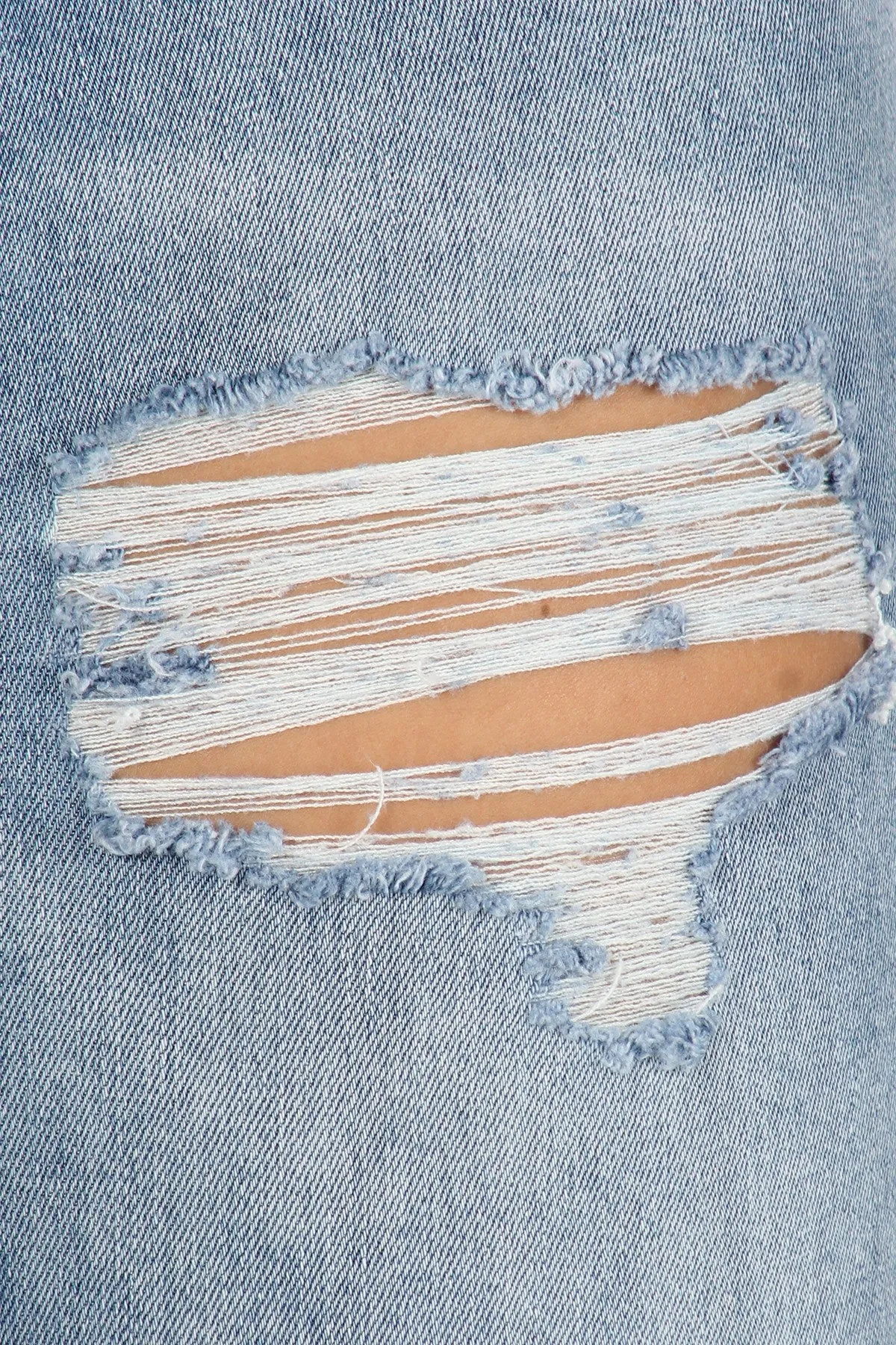 Denim Skinny Ripped Jeans