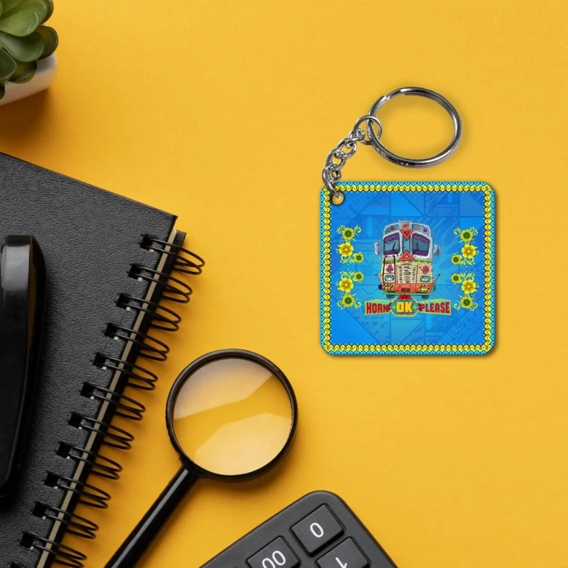Digital Printed Truck Art Keychains