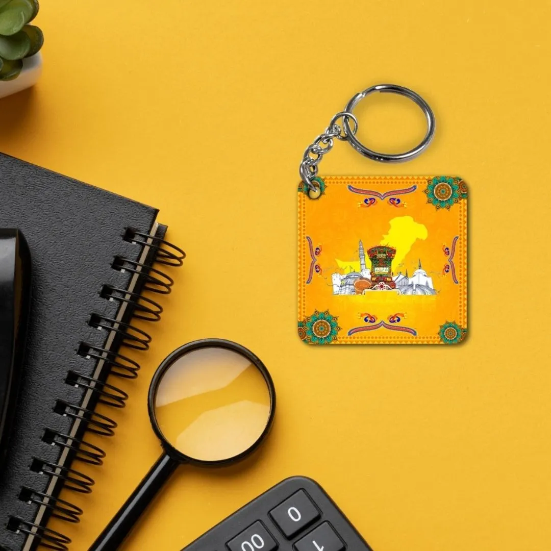 Digital Printed Truck Art Keychains