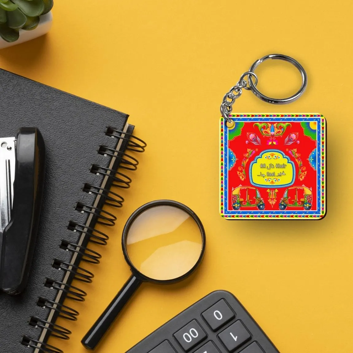 Digital Printed Truck Art Keychains