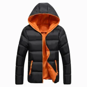 DIMUSI Men Winter Jacket Fashion Hooded Thermal Down Cotton Parkas Male Casual Hoodies Windbreaker Warm Coats 5XL,YA696