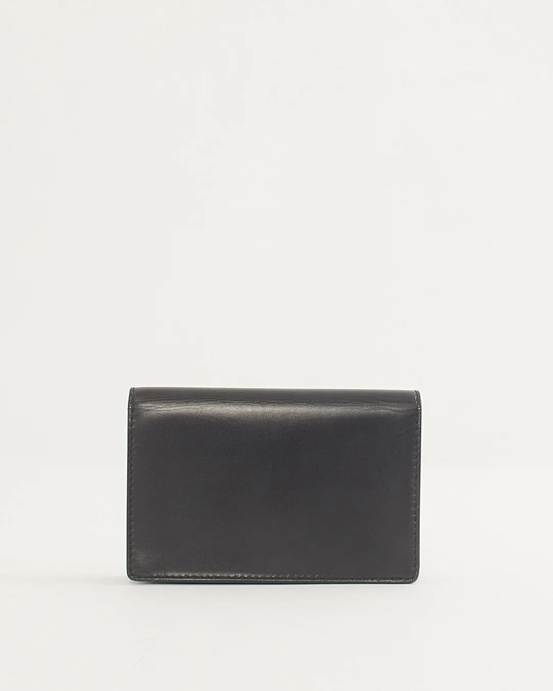 Dior Black Leather DiorAddict Wallet on Chain Bag