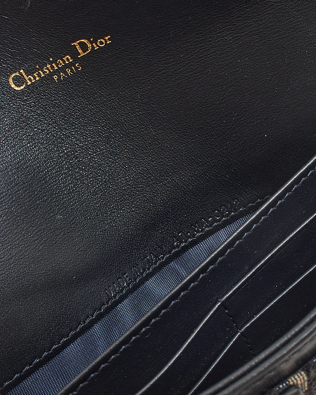 Dior Blue Oblique Canvas Wallet on Chain with Pochette