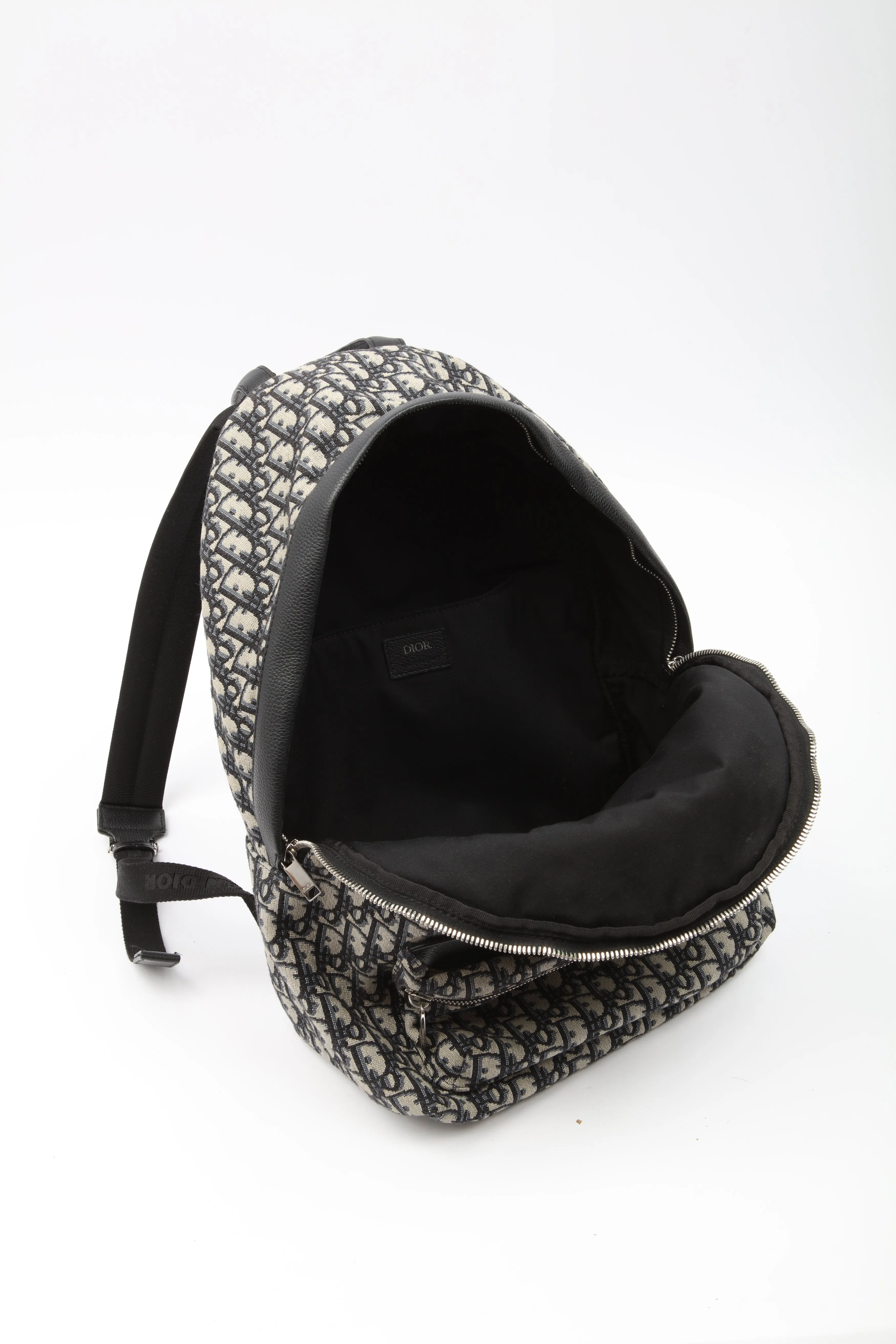 Dior Navy Oblique Canvas Rider Backpack