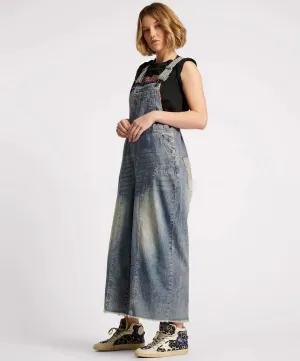 DIRTY BLUE STANTON ST SKATER DENIM OVERALLS