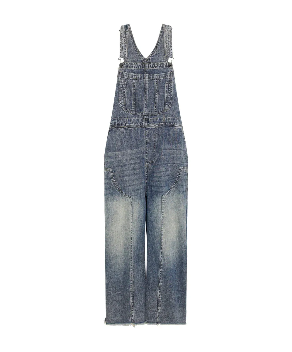 DIRTY BLUE STANTON ST SKATER DENIM OVERALLS