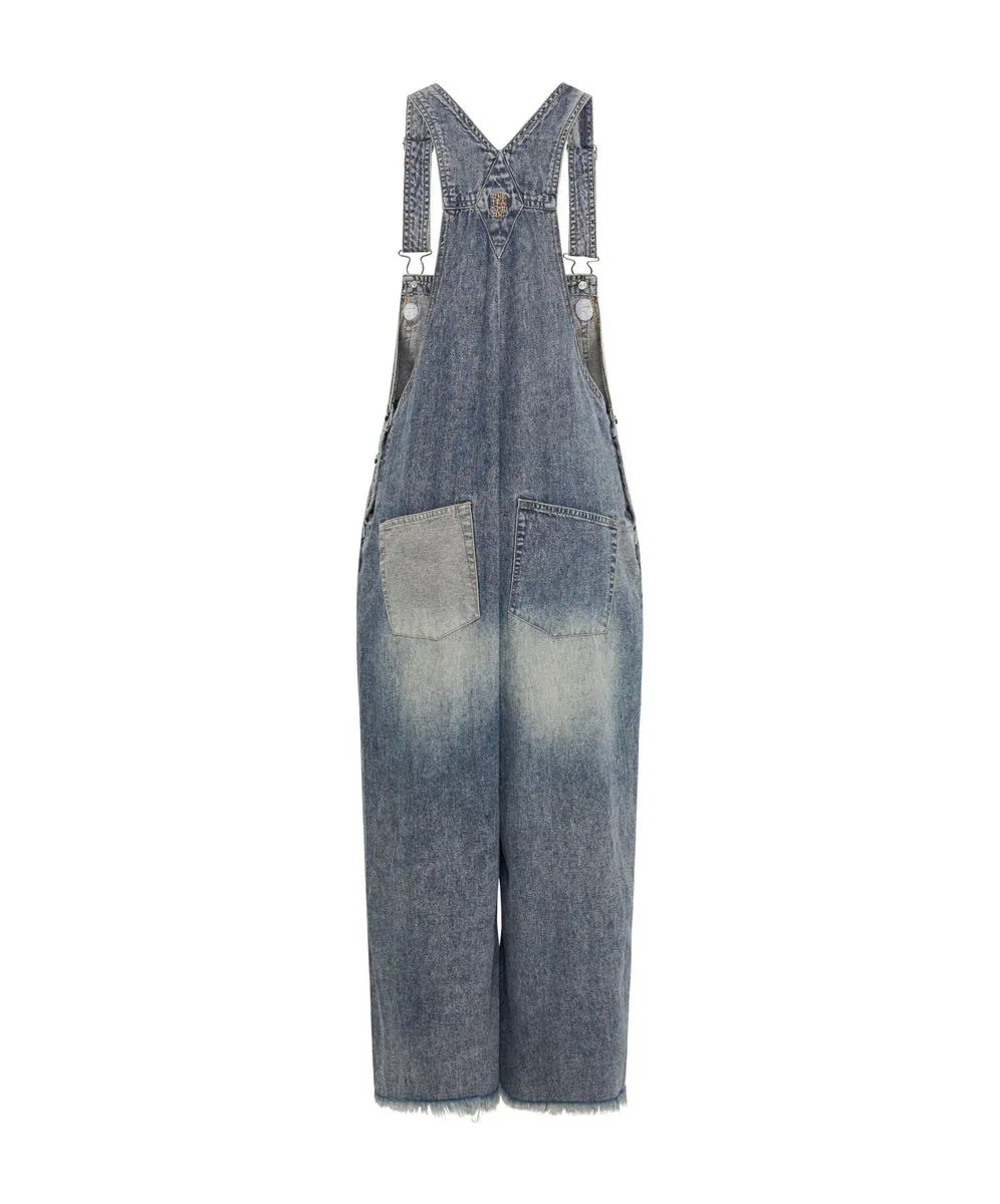 DIRTY BLUE STANTON ST SKATER DENIM OVERALLS
