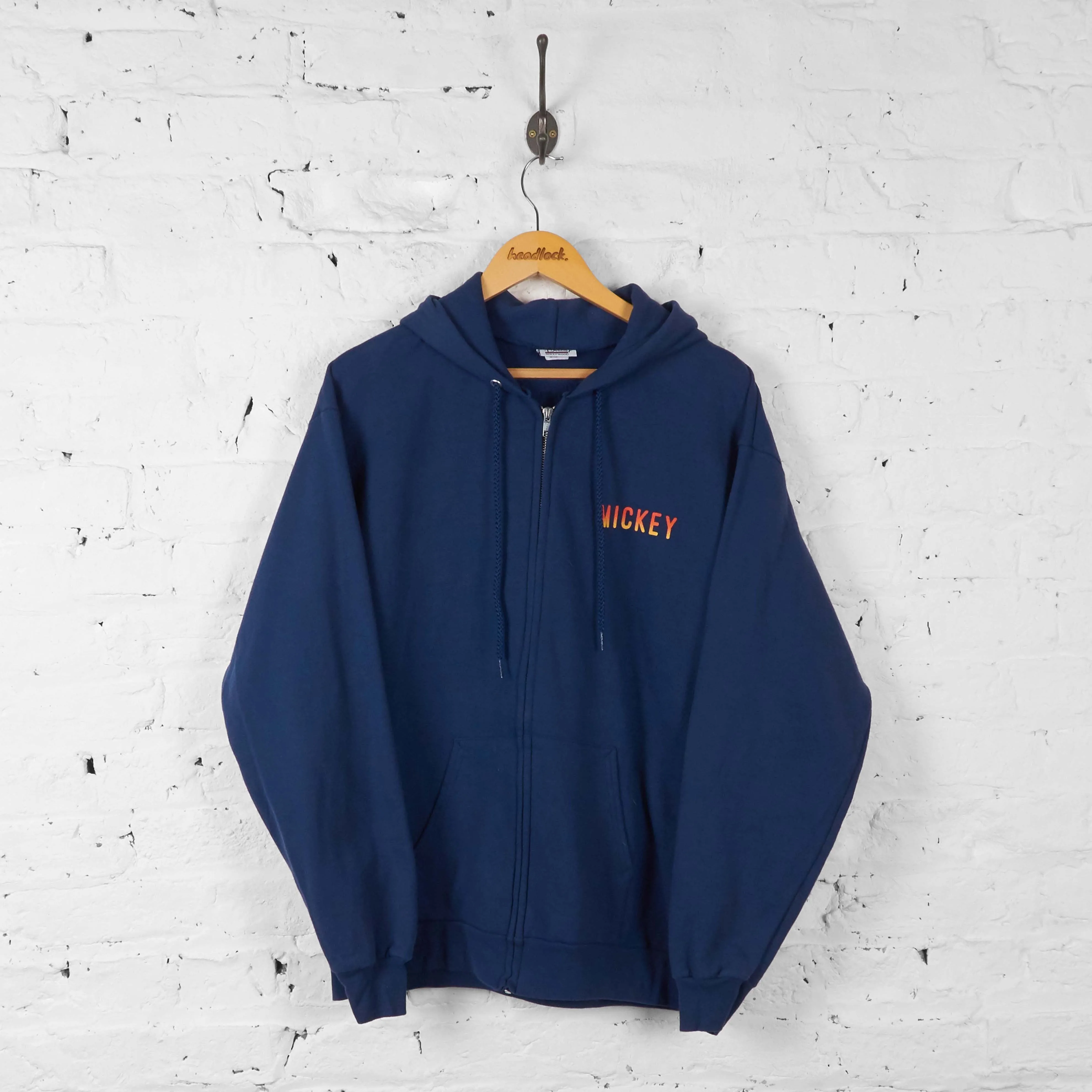 Disney Full Zip Hoodie - Blue - M