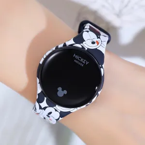 Disney Mickey Mouse Digital Watch Spiderman Kids Watch Frozen Cartoon Student Touch Screen Smart Sport Boys Watches Girl Watch