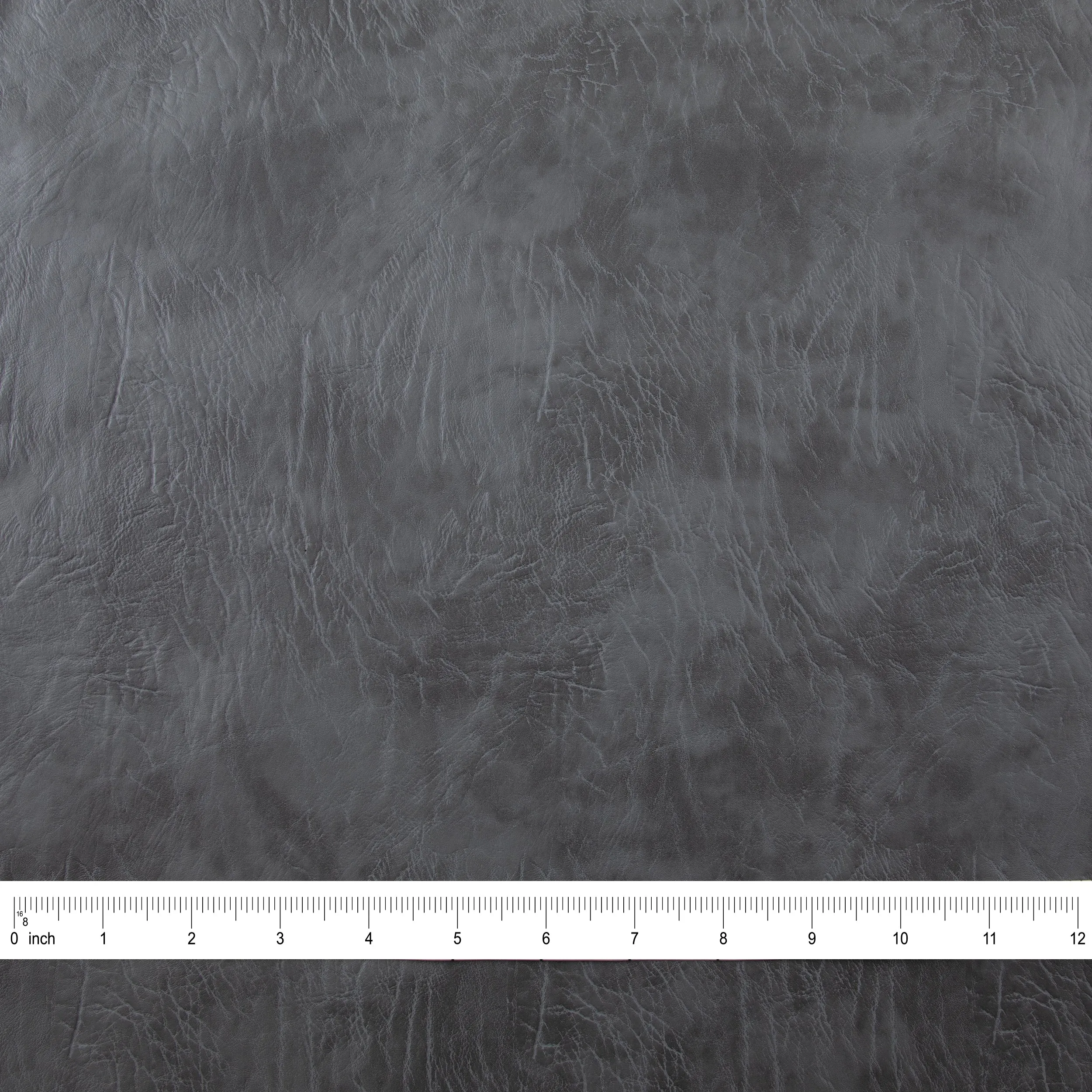 Distressed Pleather Fabric, Gray