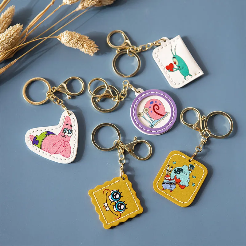 DIY Leather Kits —— SpongeBob Keychain