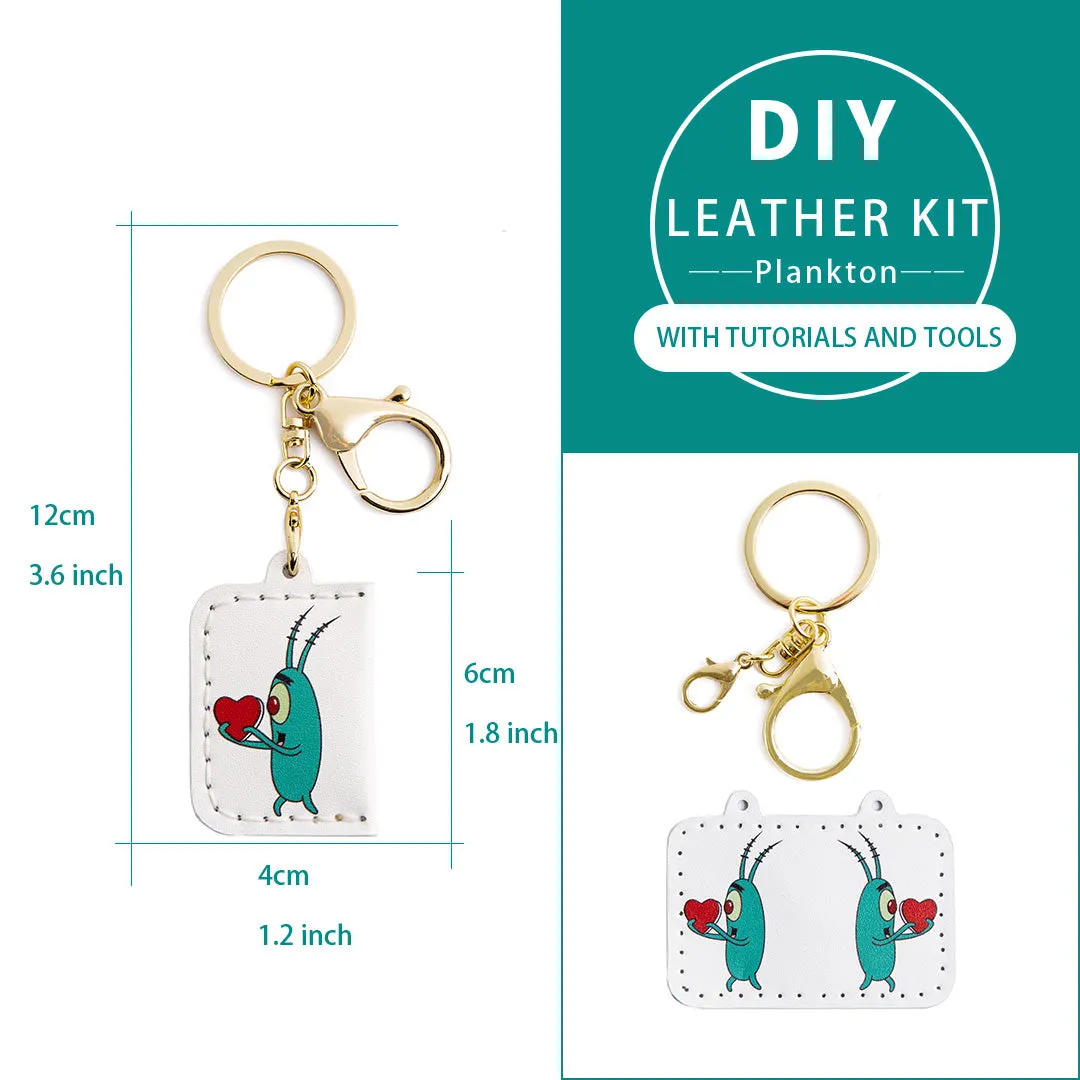 DIY Leather Kits —— SpongeBob Keychain