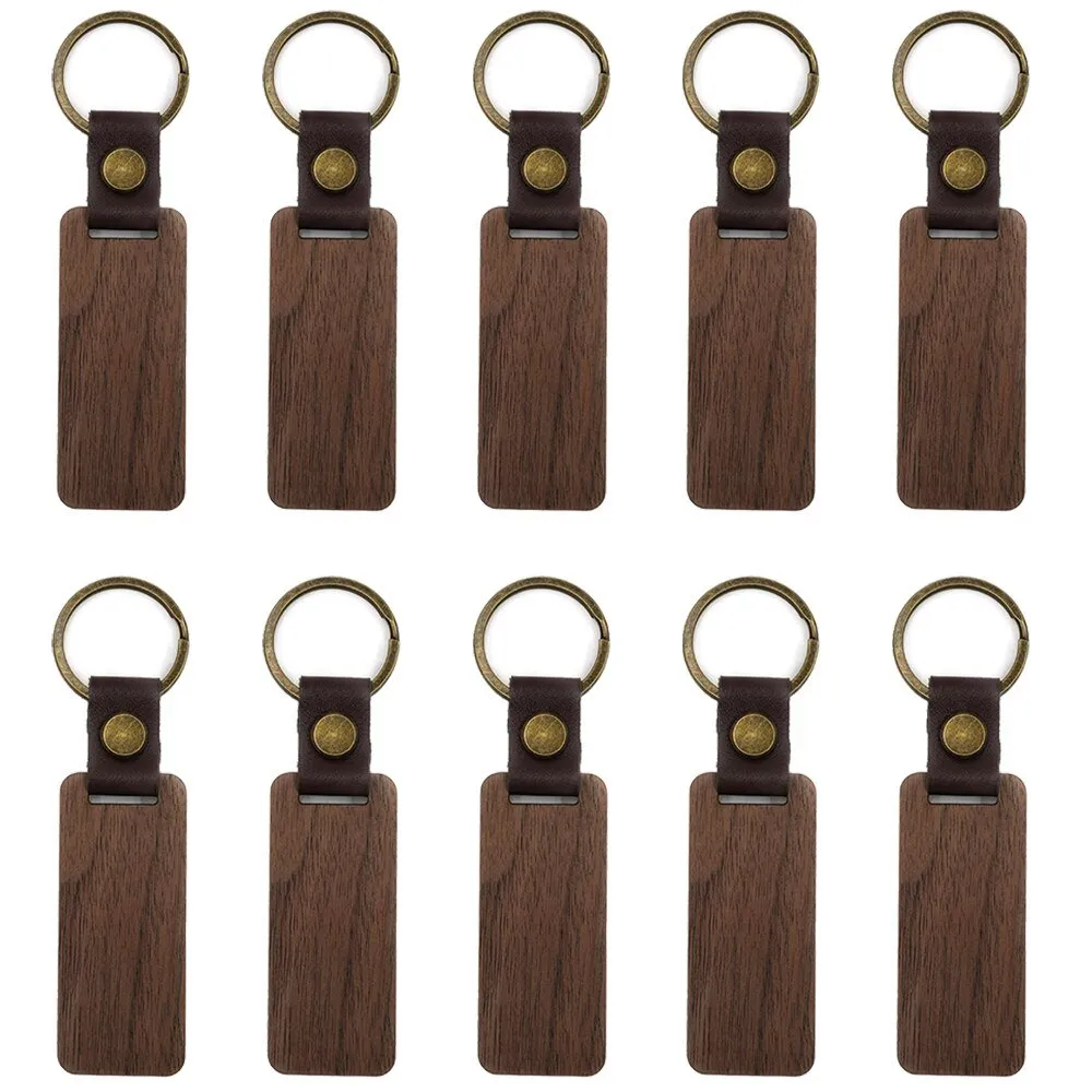 DIY Wood Keychain（10pcs）