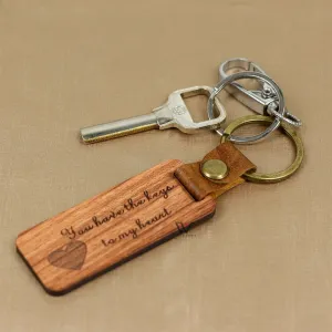 DIY Wood Keychain（10pcs）