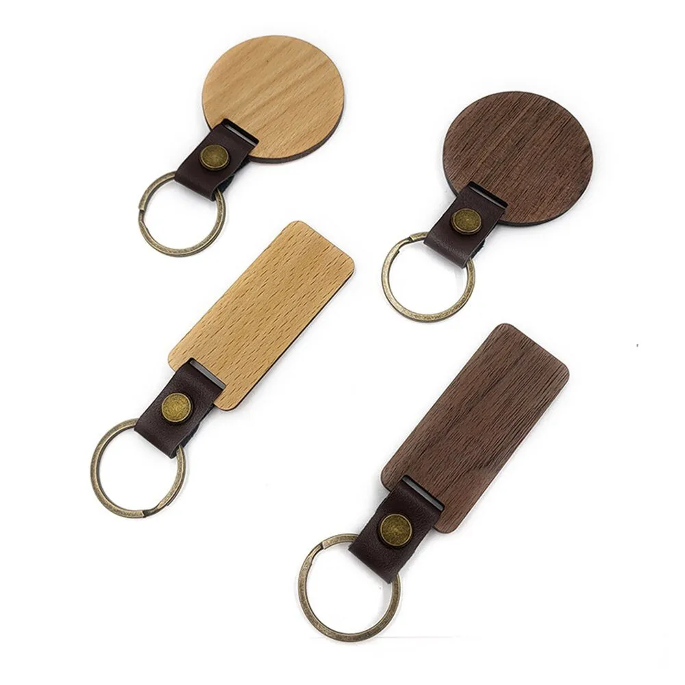 DIY Wood Keychain（10pcs）