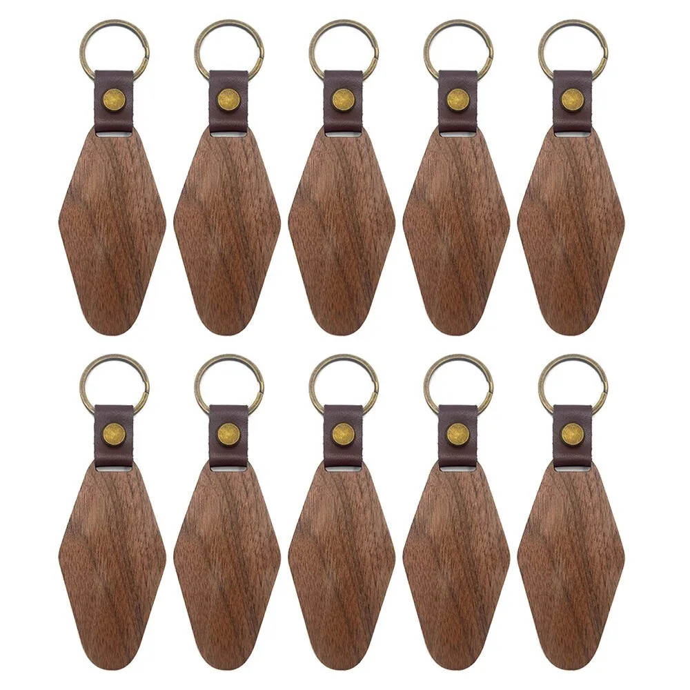 DIY Wood Keychain（10pcs）