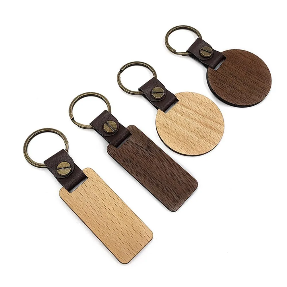 DIY Wood Keychain（10pcs）