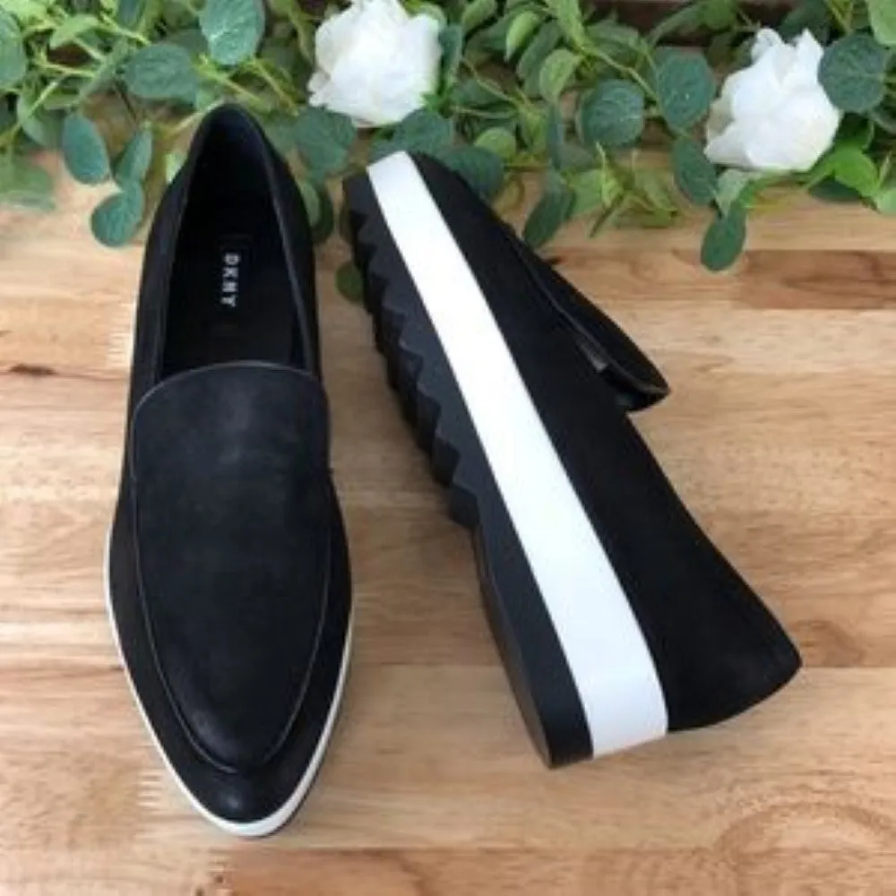 Dkny Karan Flatform Loafers Black 10