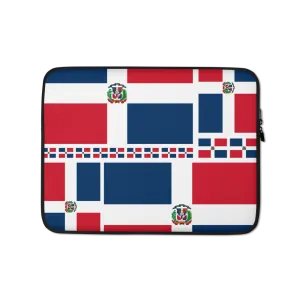 Dominican Republic Flag All-Over Collage Laptop Sleeve