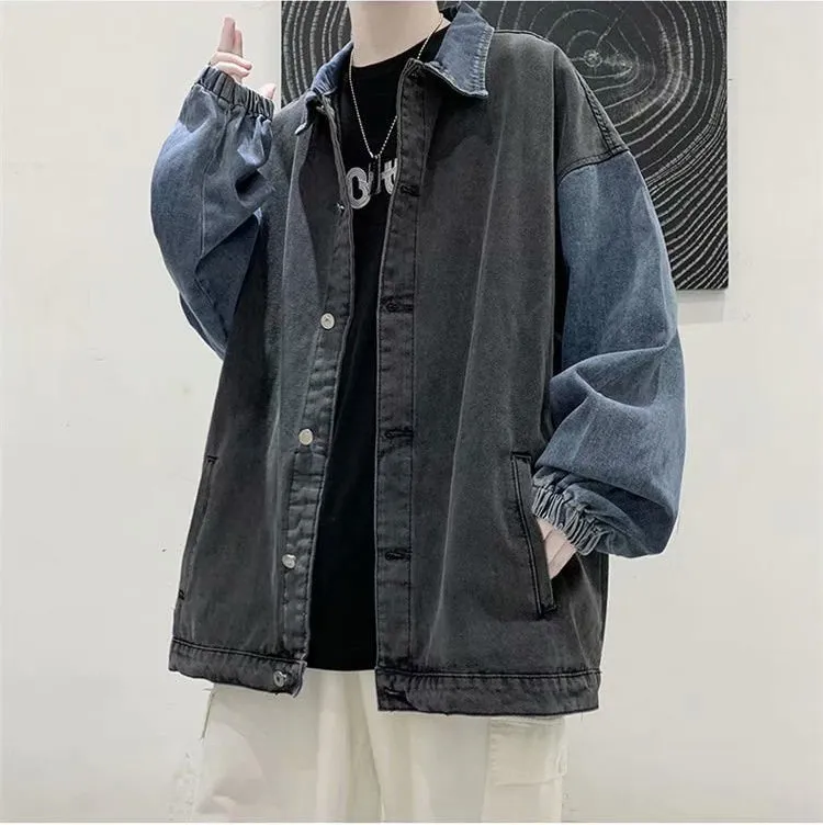 Double Colors Combined Retro Denim Jackets