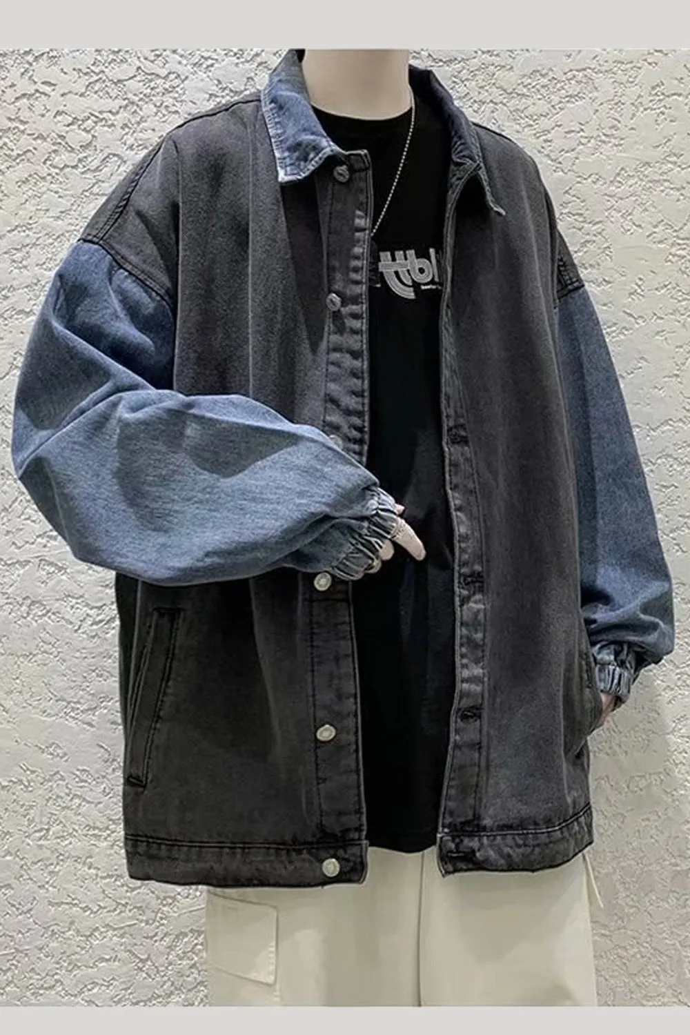 Double Colors Combined Retro Denim Jackets