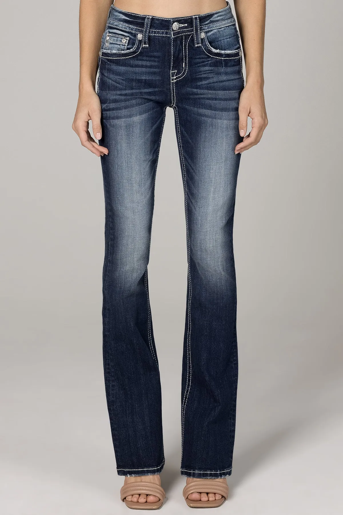 Double Horseshoe Bootcut Jeans