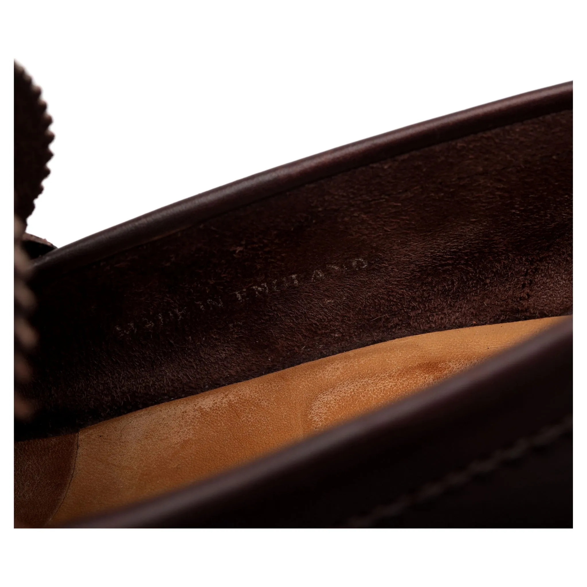'Dover' Dark Brown Leather Loafers UK 8.5 F