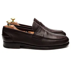 'Dover' Dark Brown Leather Loafers UK 8.5 F