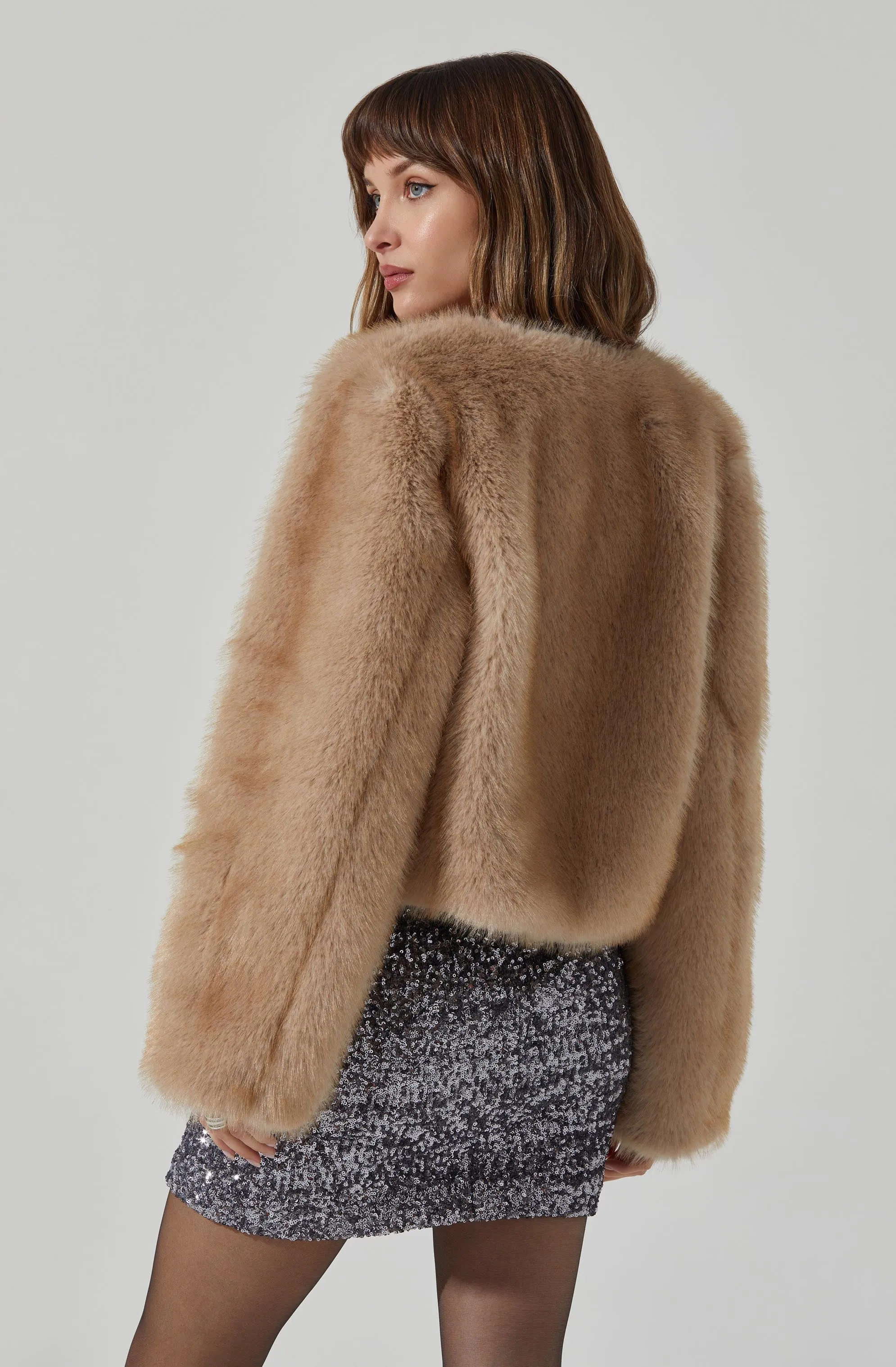 Doxey Faux Fur Cropped Jacket