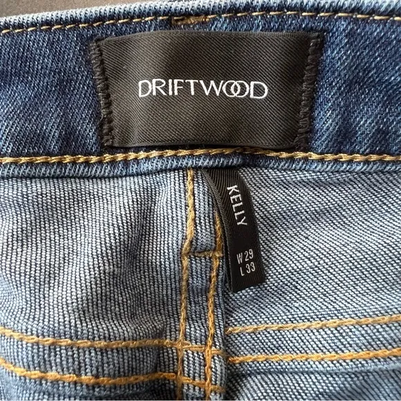 Driftwood Denim Kelly Bootcut Jeans In Blue Denim Size 29