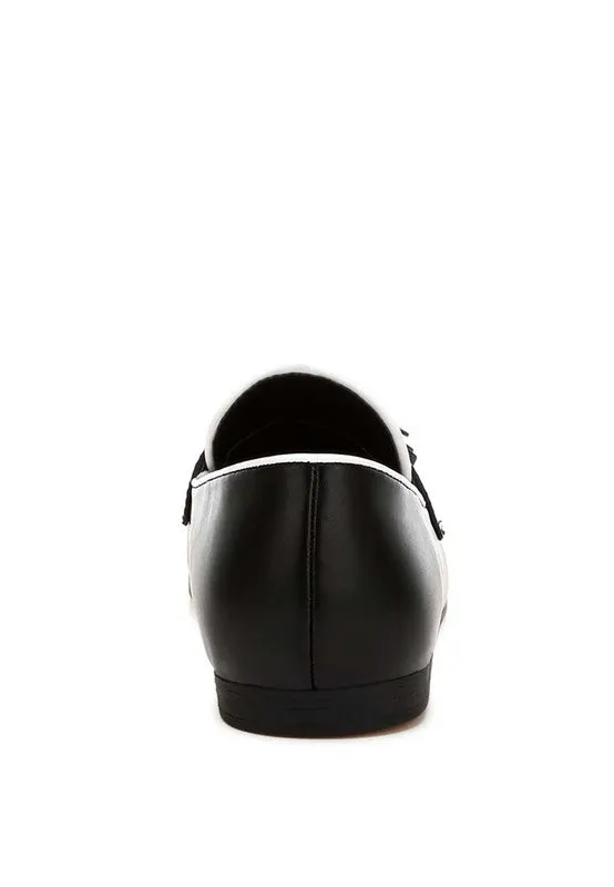 Dual Tone Tassel Loafers