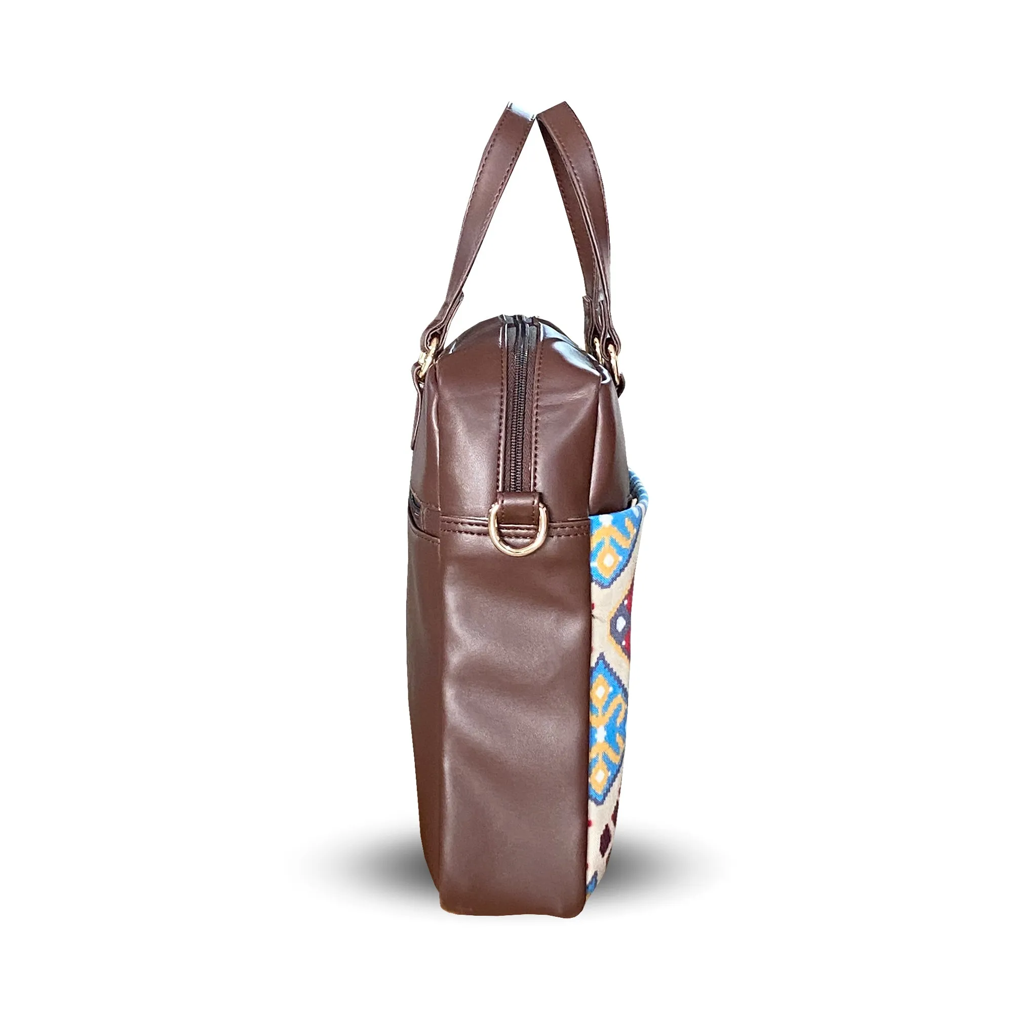 Durable Office Bag Multicolor | Vegan Leather Laptop Bag with Reinforced Stitching
