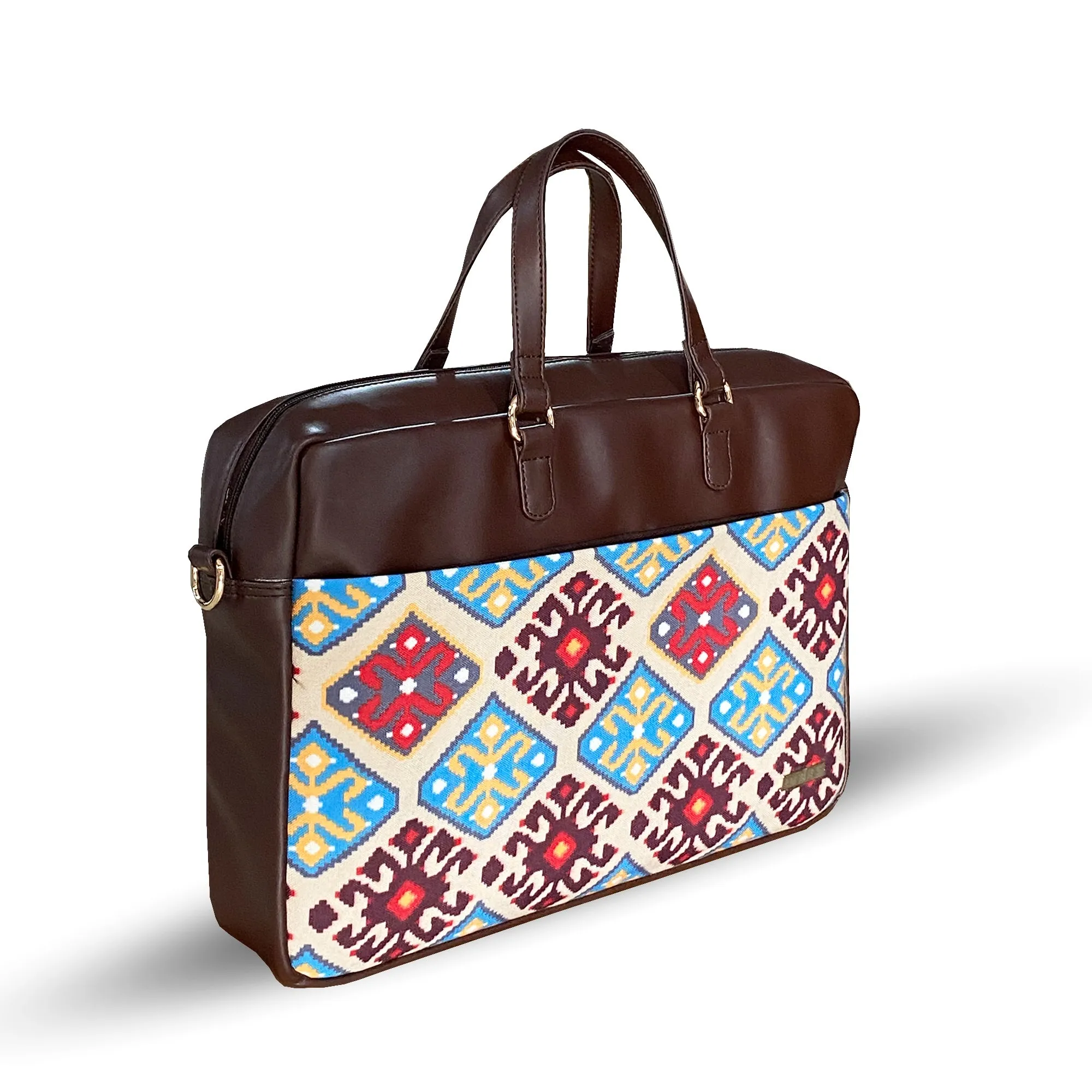 Durable Office Bag Multicolor | Vegan Leather Laptop Bag with Reinforced Stitching