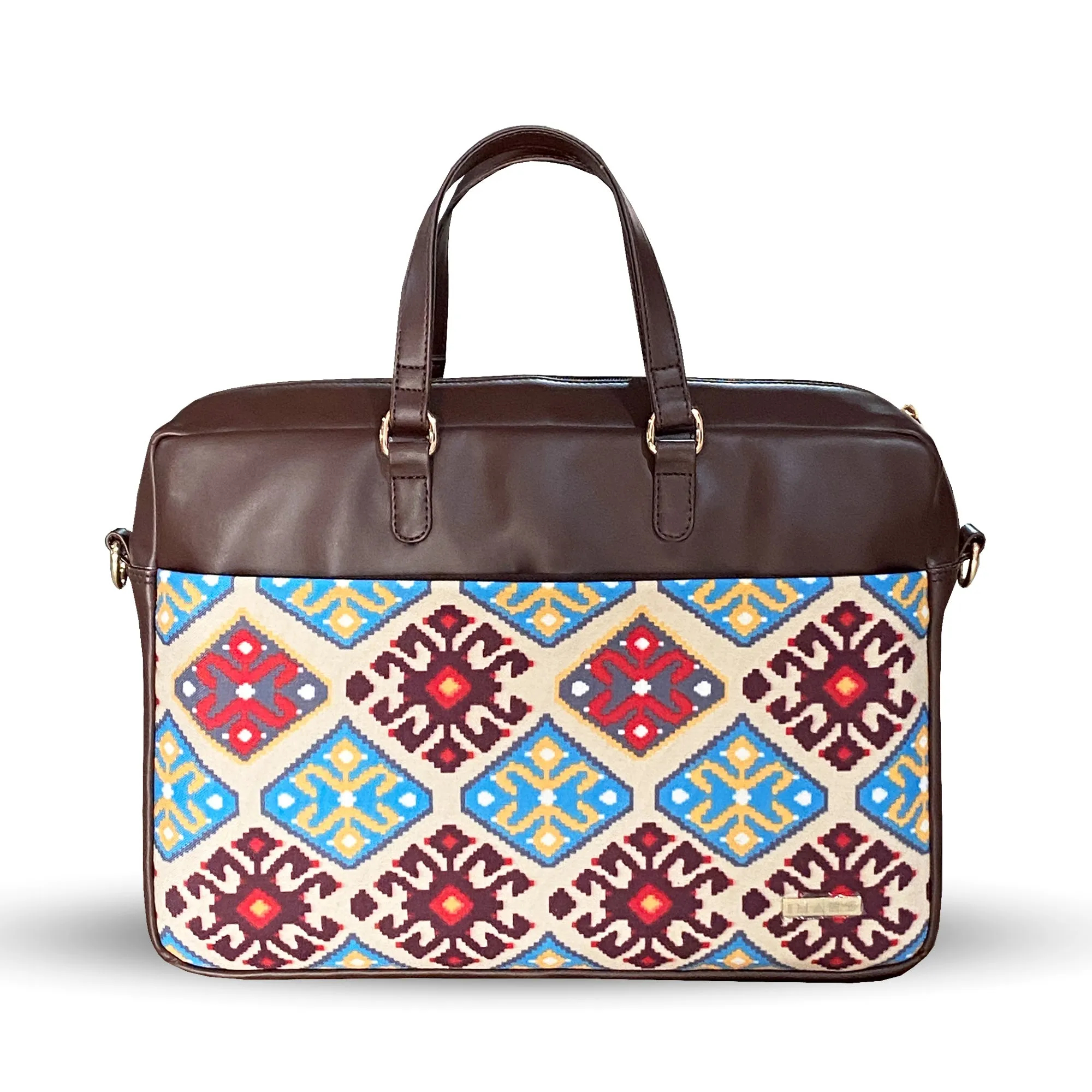 Durable Office Bag Multicolor | Vegan Leather Laptop Bag with Reinforced Stitching