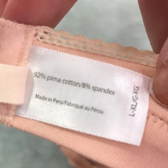 Eberjey Pima Goddess Everyday  V Neck Bralette Buff L/XL New
