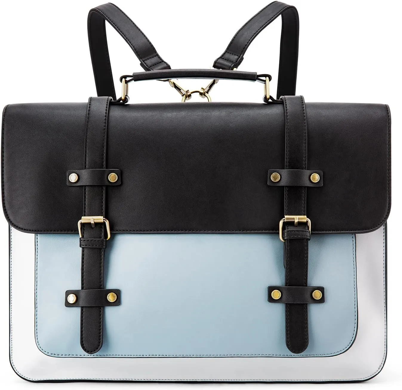 ECOSUSI Laptop Bag for Women Vegan Leather Messenger Bag
