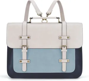 ECOSUSI Laptop Bag for Women Vegan Leather Messenger Bag