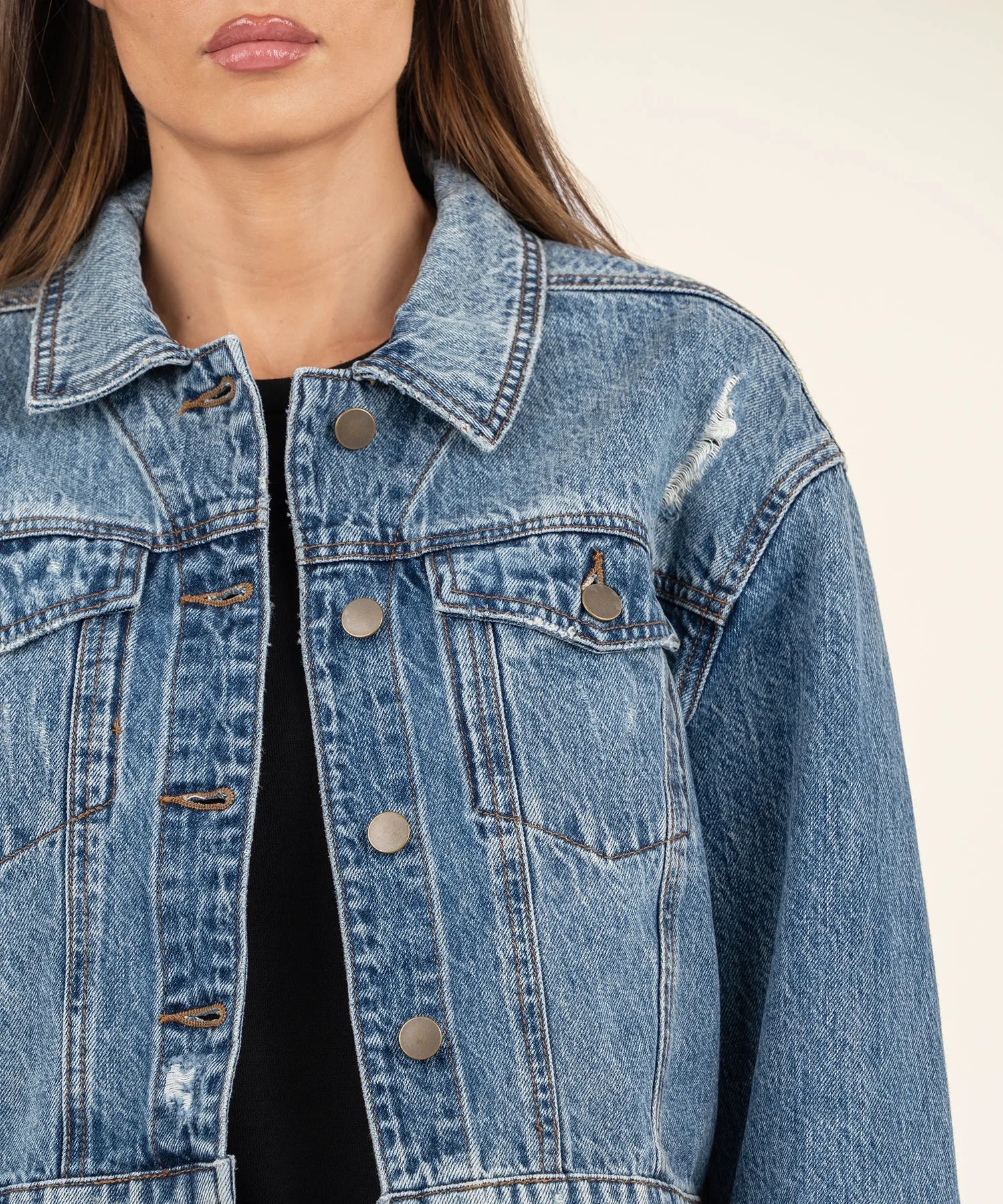 Elba Crop Denim Jacket