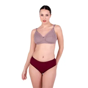 Elegant Non-Padded Bra & Hipster Panty Set | Wireless Lace Design | Everyday Comfort | by Gossip