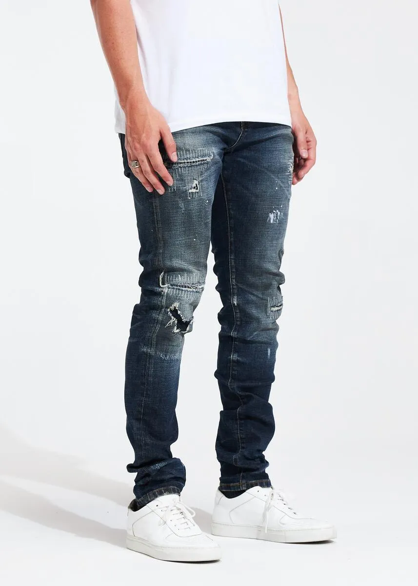 EMBELLISH SLATE DENIM