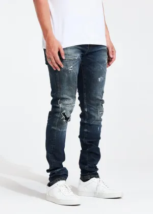 EMBELLISH SLATE DENIM