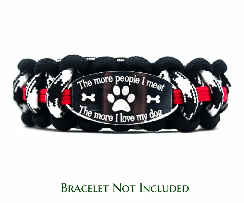 Engraved Stainless Steel Oval Bracelet ID Tag
