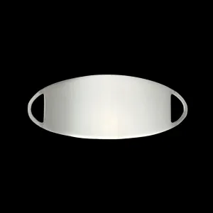 Engraved Stainless Steel Oval Bracelet ID Tag